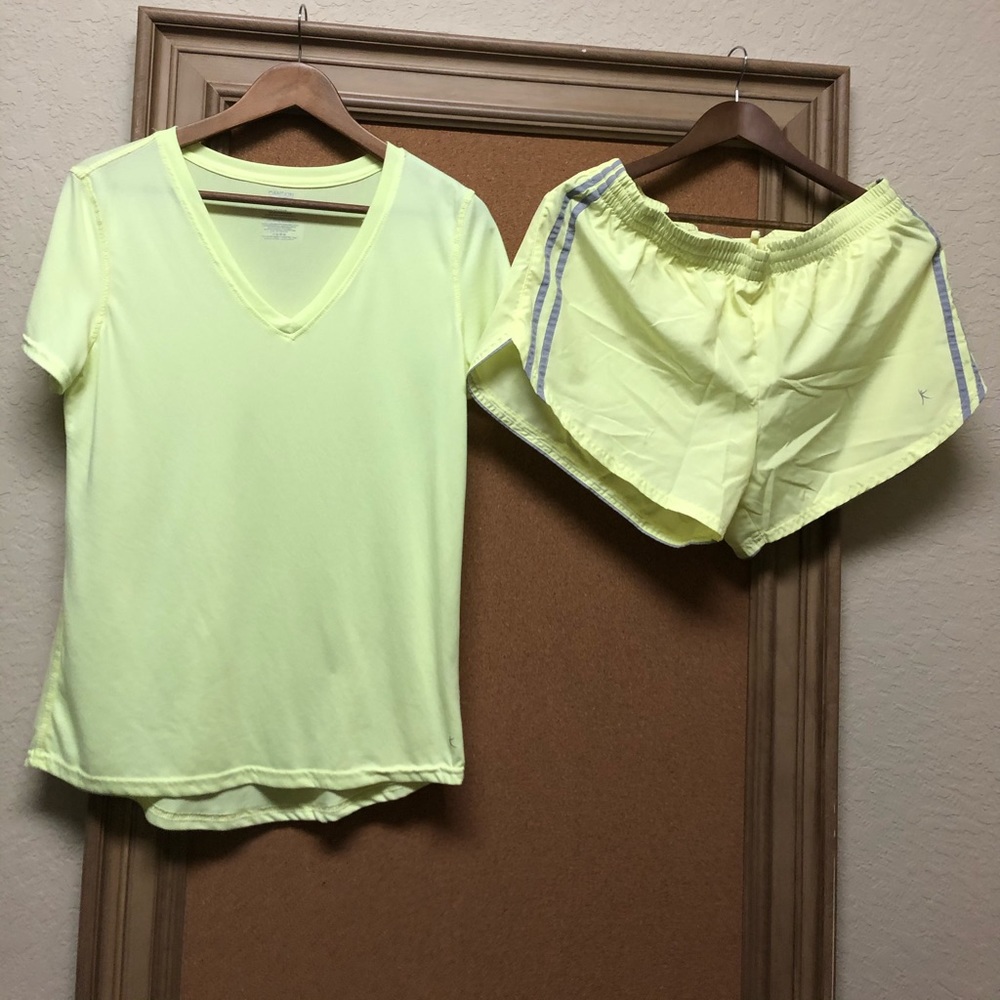Danskin Now Athletic T-shirt and Lined Shorts
